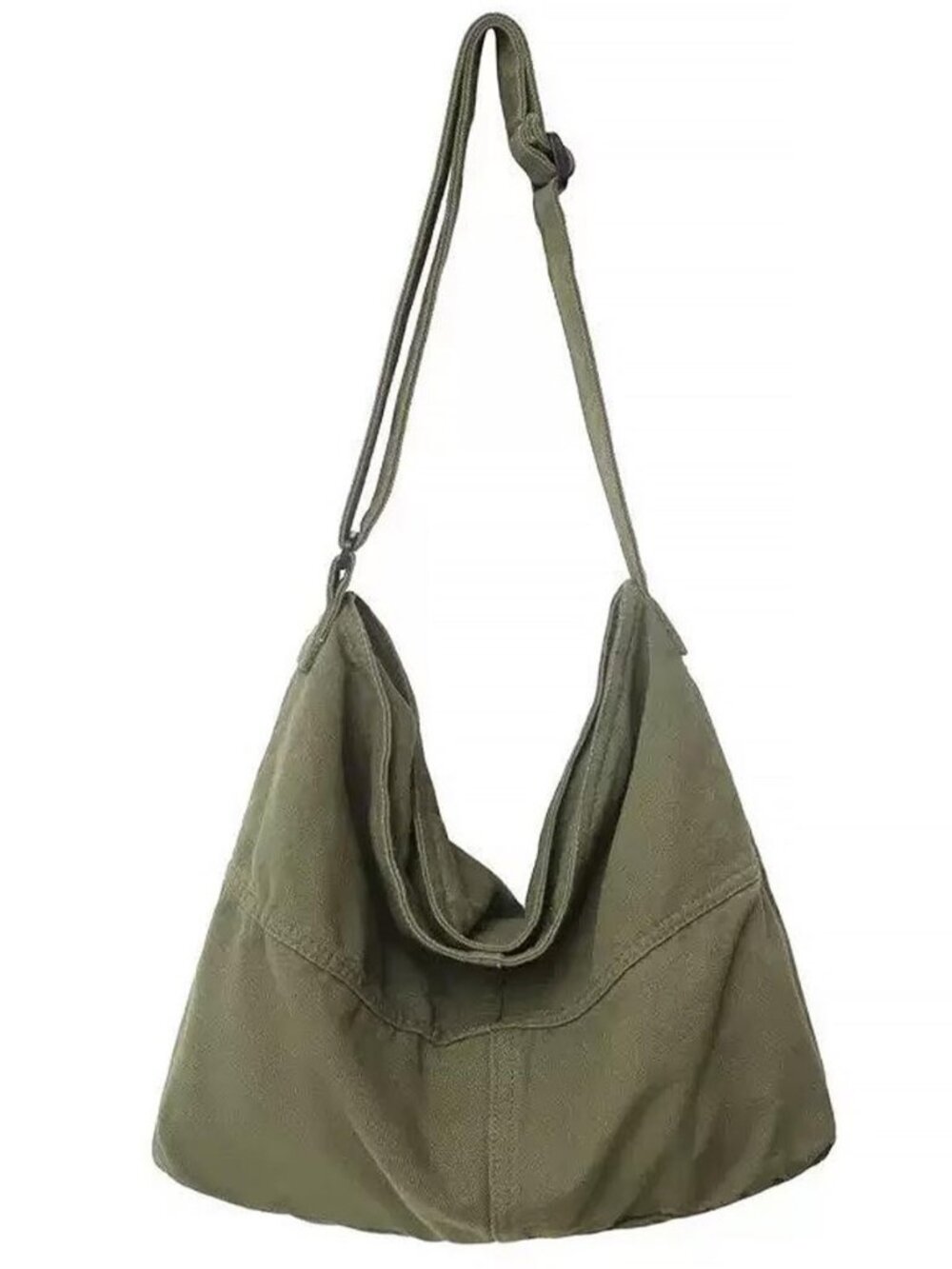 Oversize Canvas Tote Bag Women Slouchy Shoulder Zipper Hobo Bags for Work